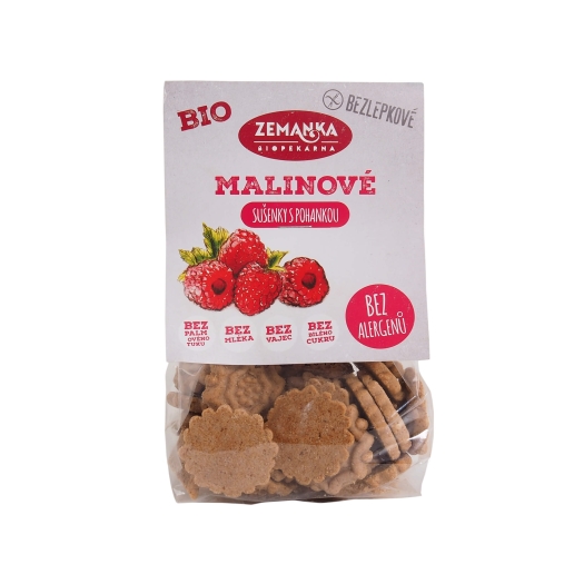 Bezlepková Pohanková - malinové sušienky BIO