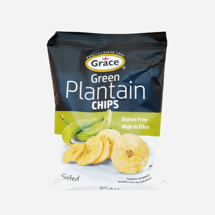 Bezlepkové chipsy zo zelených banánov plantain solené