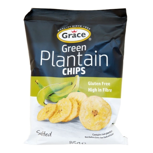 Bezlepkové chipsy zo zelených banánov plantain solené