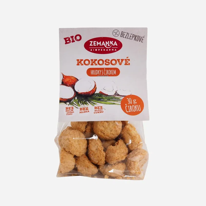Bezlepkové čirokové sušienky kokosové BIO
