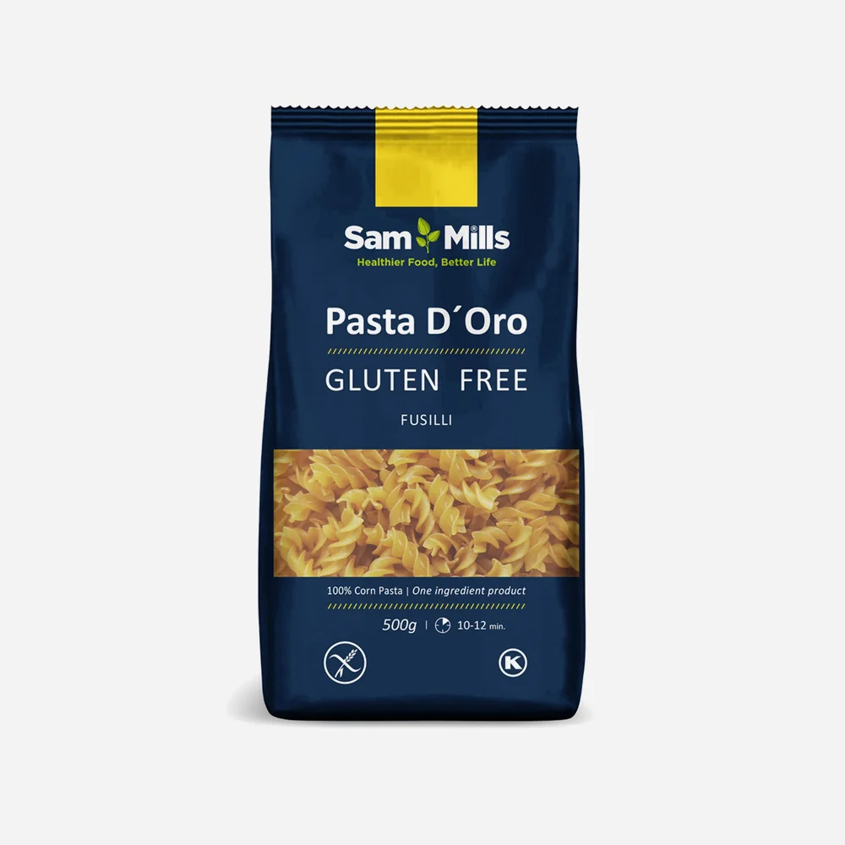 Bezlepkové kukuričné ​​cestoviny Fusilli
