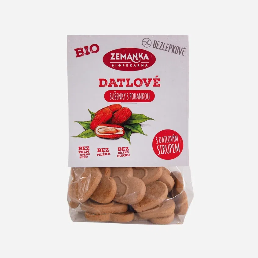 Bezlepkové Pohanková - datľové sušienky BIO