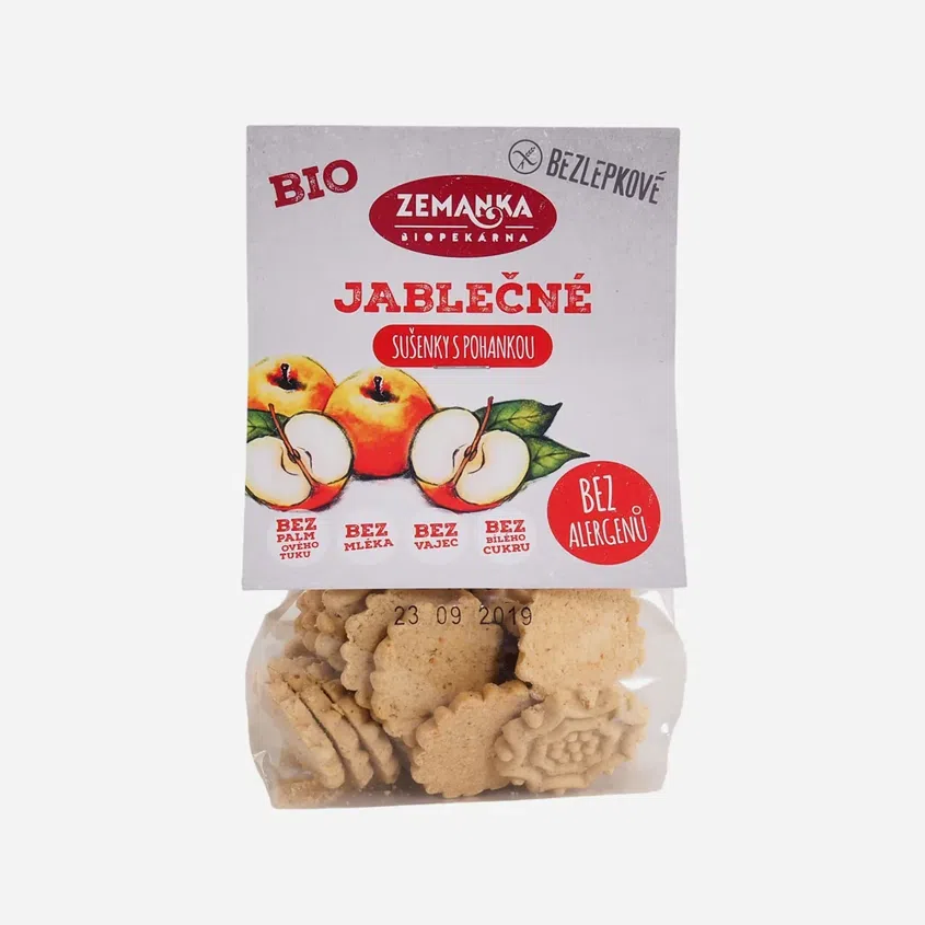 Bezlepkové Pohanková - jablčnej sušienky BIO