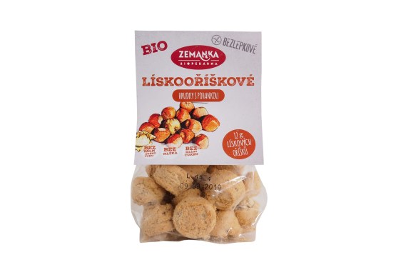 Bezlepkové pohánkové hrudky s lieskovými orieškami BIO
