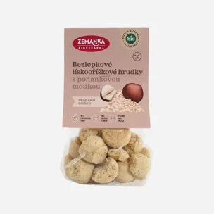 Bezlepkové pohánkové hrudky s lieskovými orieškami BIO