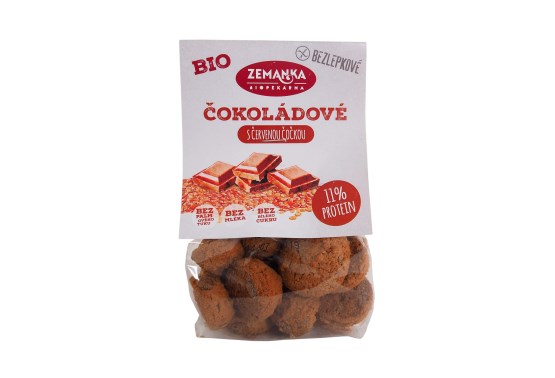 Bezlepkové šošovicové hrudky s kokosom a čokoládou BIO