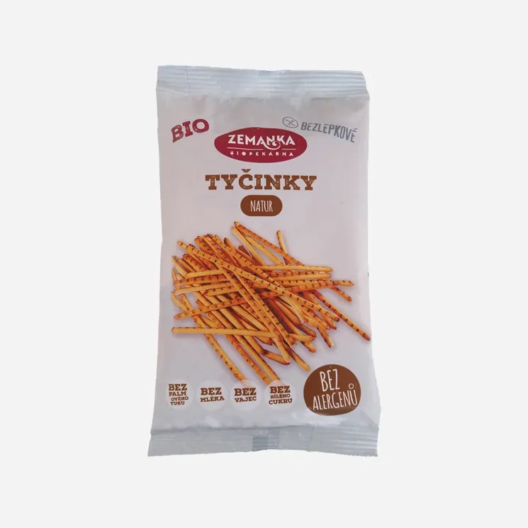 Bezlepkové tyčinky natur BIO