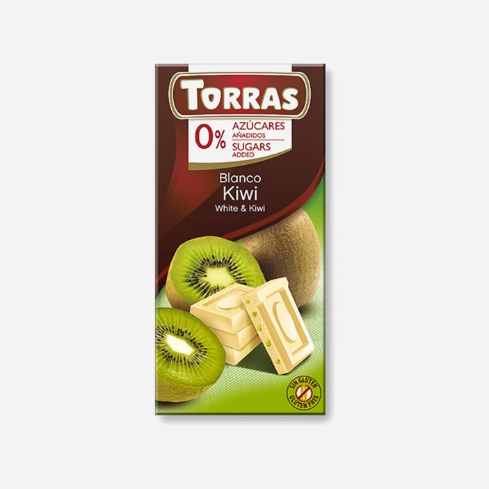 Biela čokoláda s kivi