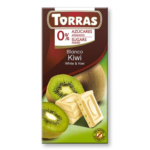 Biela čokoláda s kivi