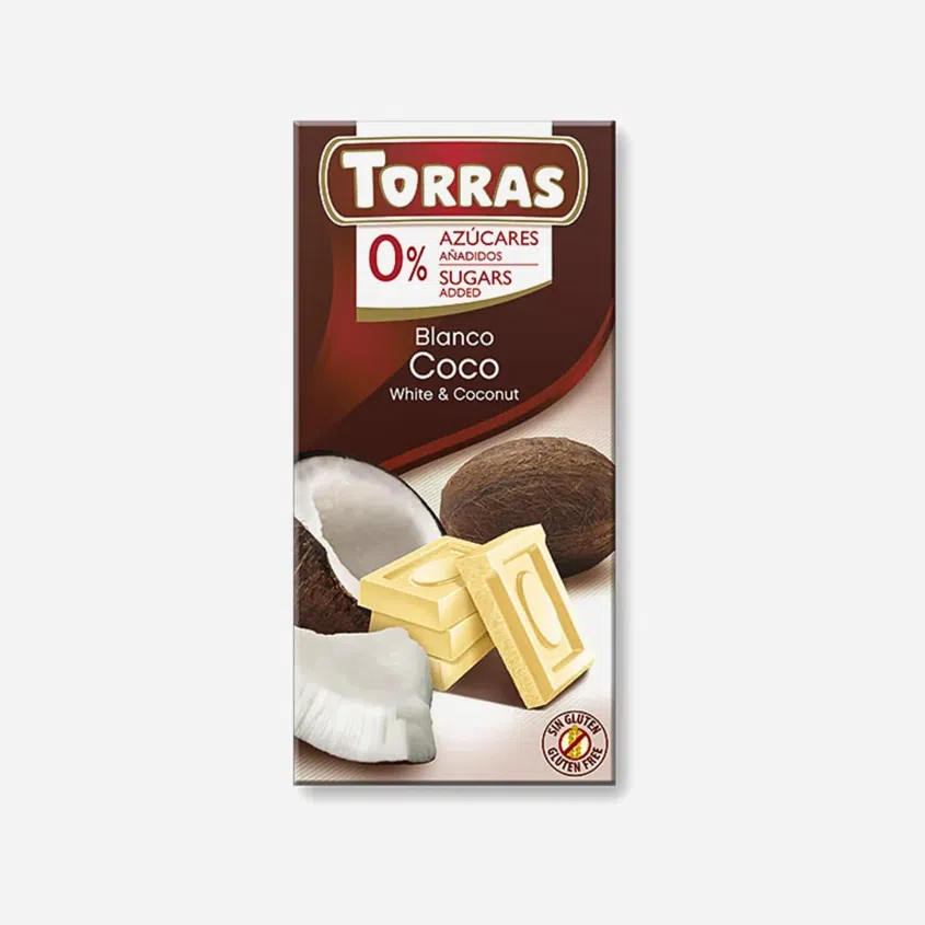 Biela čokoláda s kokosom