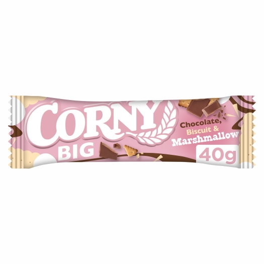 Big cereálna tyčinka s marshmallow v mliečnej čokoláde
