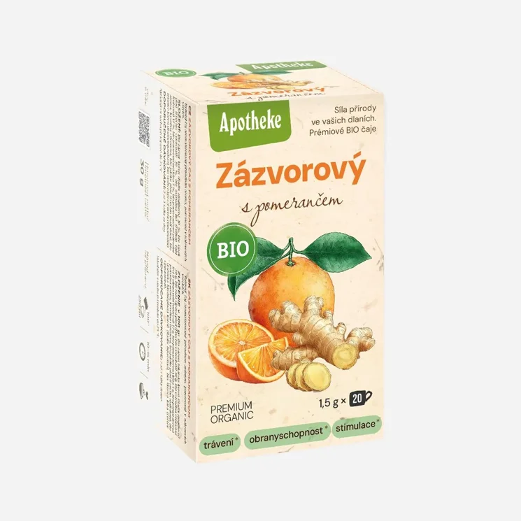 BIO čaj Zázvorový s pomarančom 20x1,5g