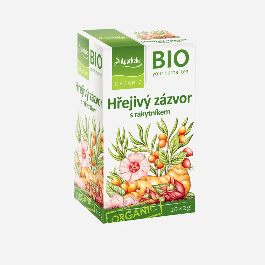 BIO Hrejivý zázvor s rakytníkom 20 sáčkov