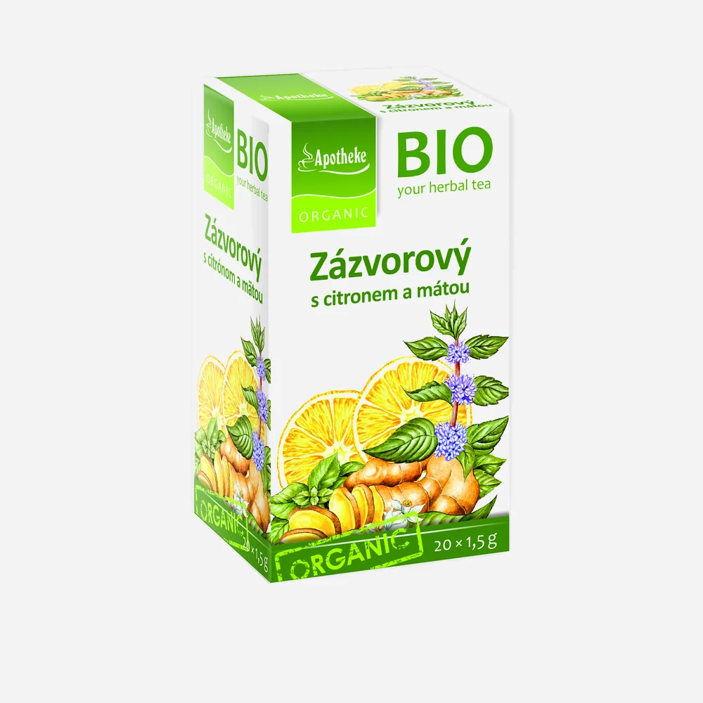 BIO Zázvorový s citrónom a mätou 20 x 1,5 g