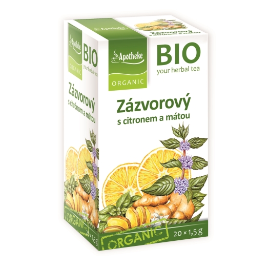 BIO Zázvorový s citrónom a mätou 20 x 1,5 g