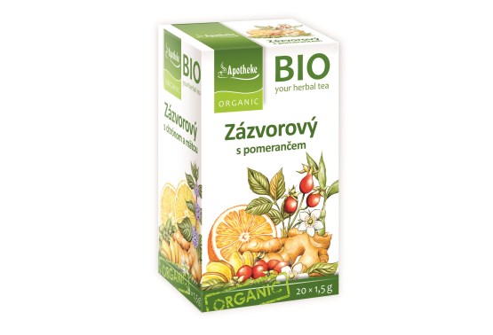 BIO Zázvorový s pomarančom 20 x 1,5 g