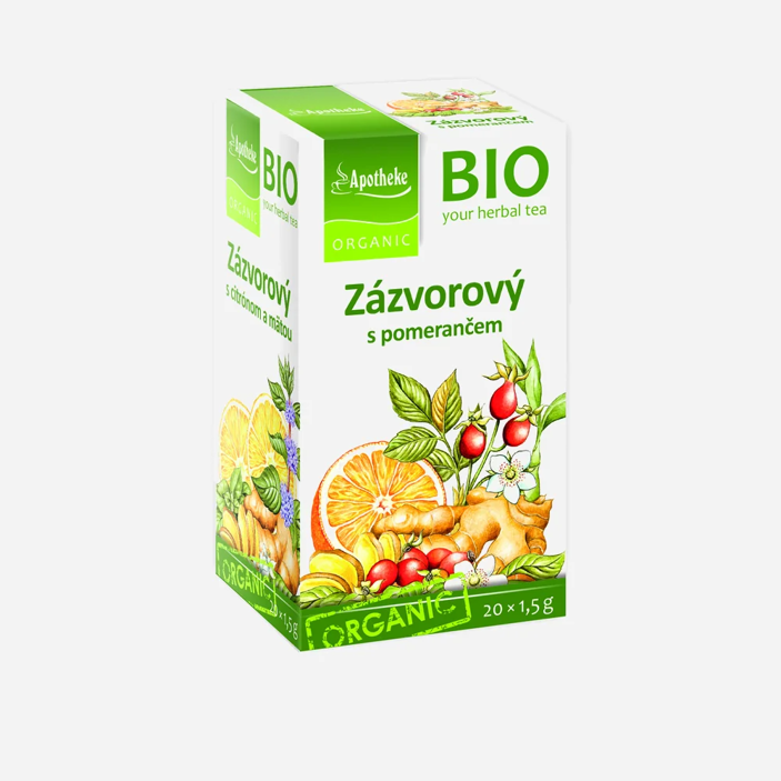 BIO Zázvorový s pomarančom 20 x 1,5 g