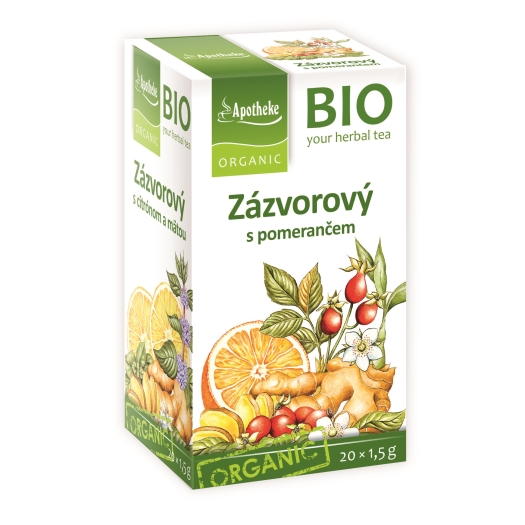 BIO Zázvorový s pomarančom 20 x 1,5 g
