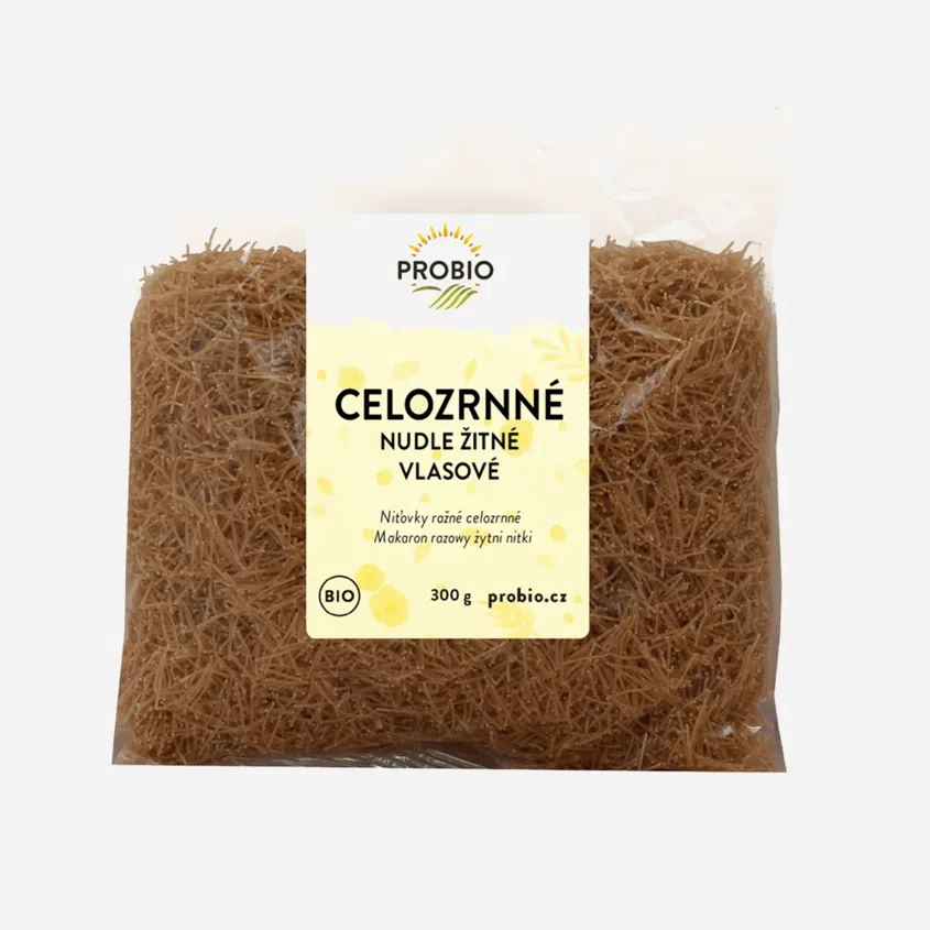 Bioharmonie Ražné celozrnné vlasové rezance BIO