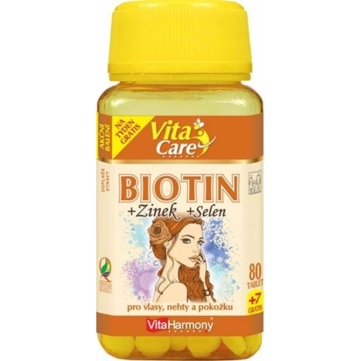 Biotín 300 mcg + Selén + Zinok 80 tablet