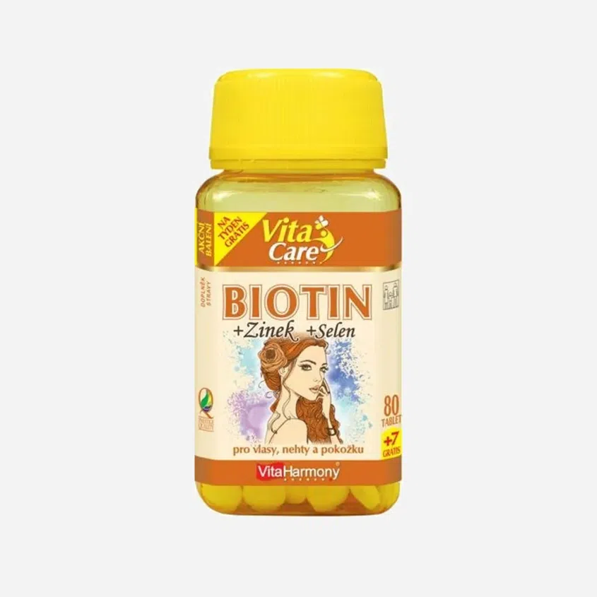 Biotín 300 mcg + Selén + Zinok 80 tablet