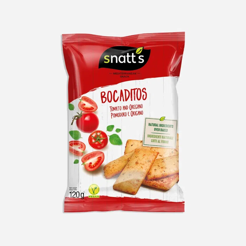 Bocaditos chlebíčky paradajka a oregano