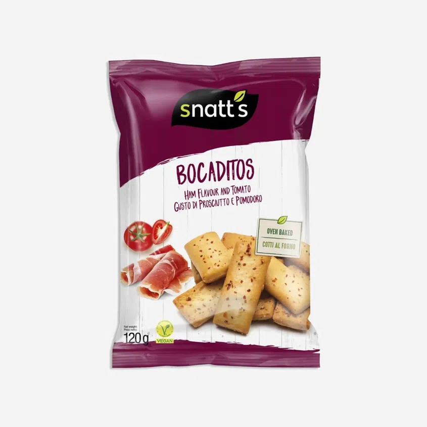 Bocaditos chlebíčky šunka a paradajka