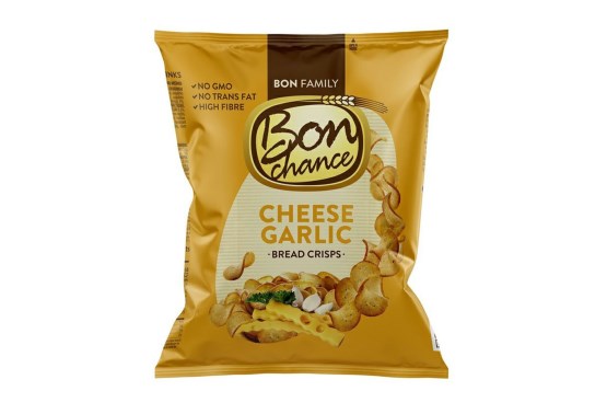 Bon Chance Chlebové chipsy s cesnakom a syrom