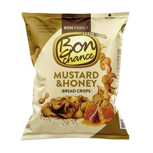 Bon Chance Chlebové chipsy s medom a horčicou