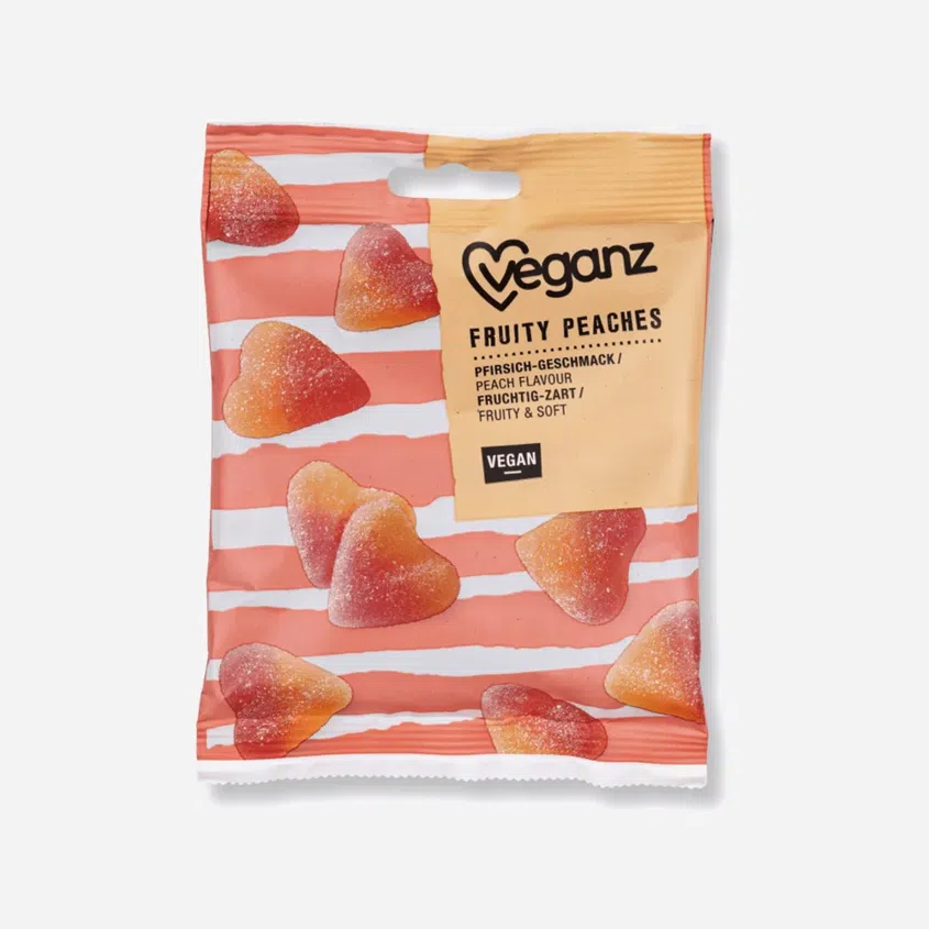 Broskyňové gumové srdiečka