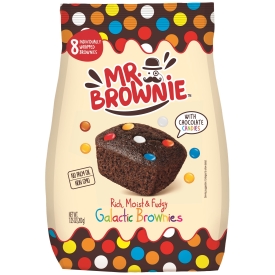 Brownies kakaové s belgickou čokoládou a farebnými čokoládovými šošovkami