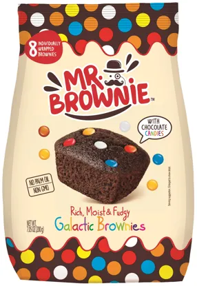 Brownies kakaové s belgickou čokoládou a farebnými čokoládovými šošovkami