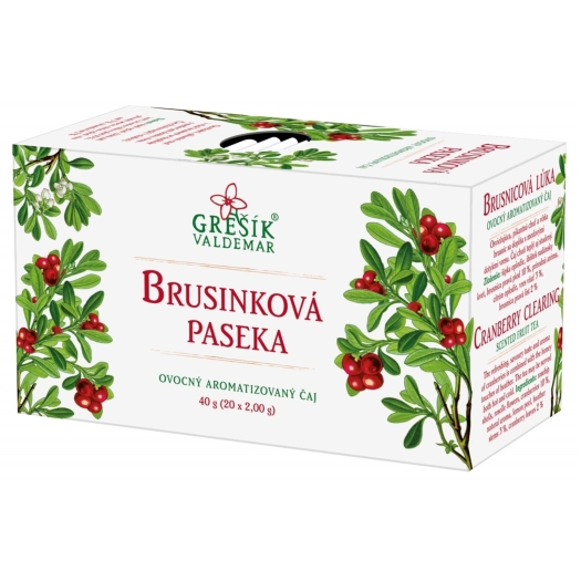Brusinková paseka ovocný čaj 20 sáčkov