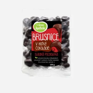 Brusnice v horkej čokoláde