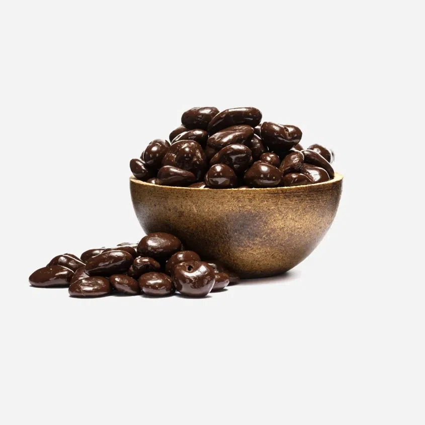 Brusnice v poleve z horkej čokolády