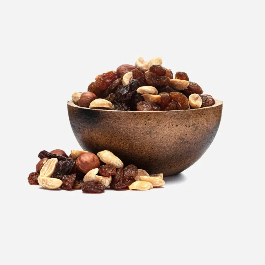 Brusnicová zmes orieškov, arašidov a sušeného ovocia