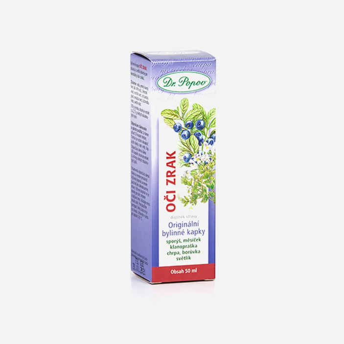 Bylinné kvapky oči - zrak