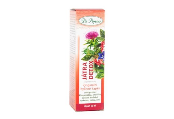 Bylinné kvapky pečeň detox