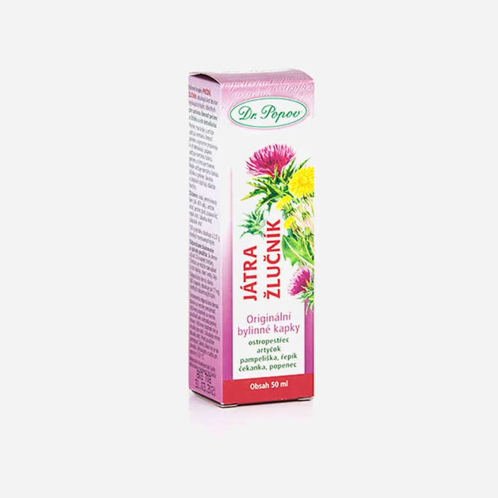 Bylinné kvapky Pečeň - žlčník,