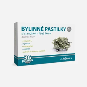 Bylinné pastilky s islandským lišajníkom