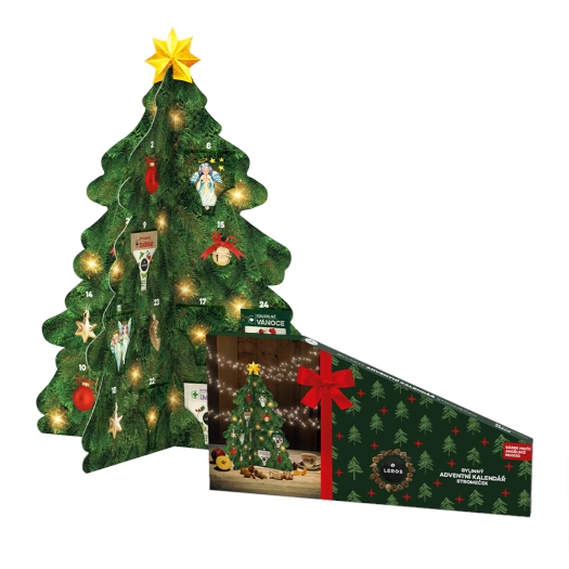 Bylinný Adventný kalendár stromček