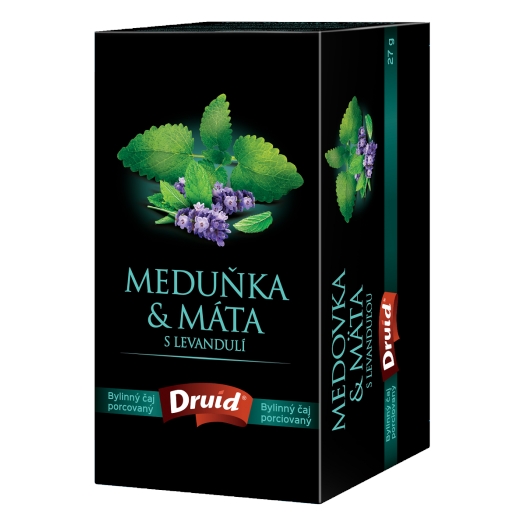 Bylinný čaj medovka a mäta s levanduľou