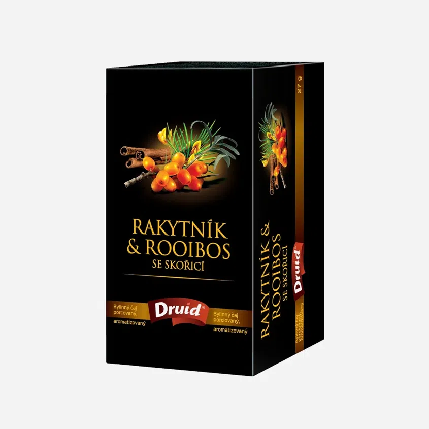 Bylinný čaj rakytník a rooibos so škoricou