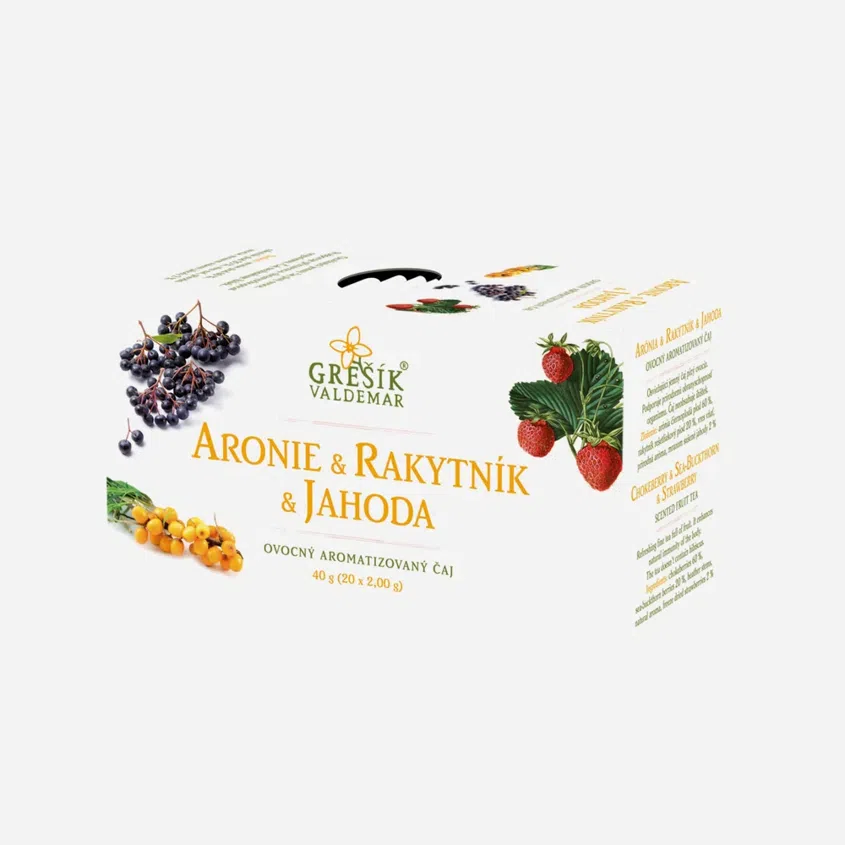 Čaj arónie, rakytník a jahoda 20 sáčkov
