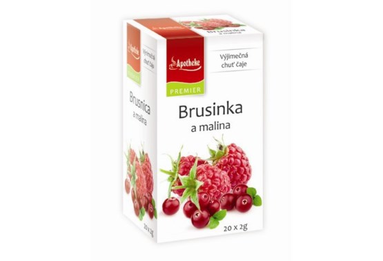 Čaj Brusnica a malina 20 sáčkov
