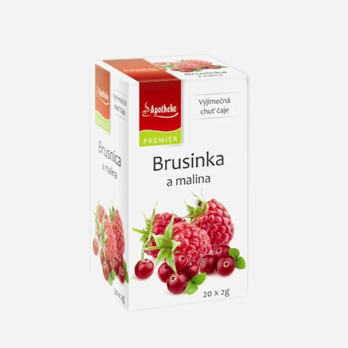 Čaj Brusnica a malina 20 sáčkov