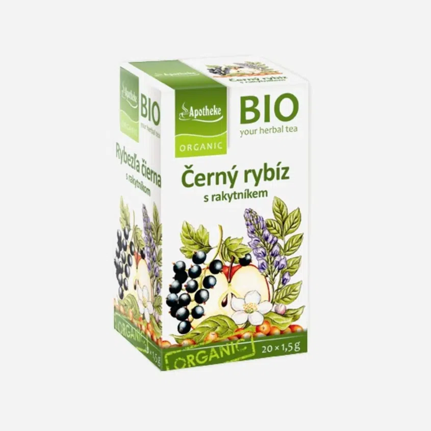 Čaj Čierne ríbezle s rakytníkom BIO 20 vrecúšok