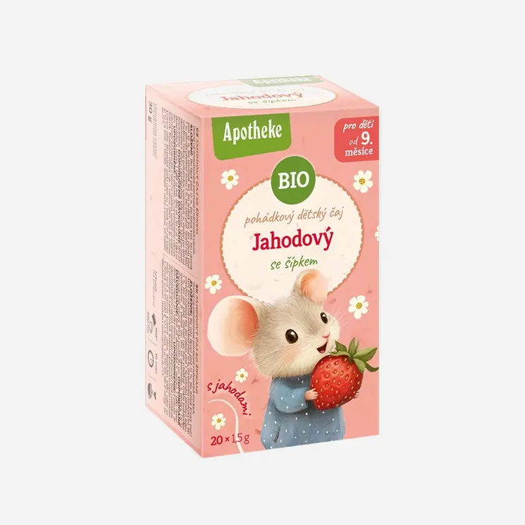 Čaj detský Jahodový so šípkou BIO