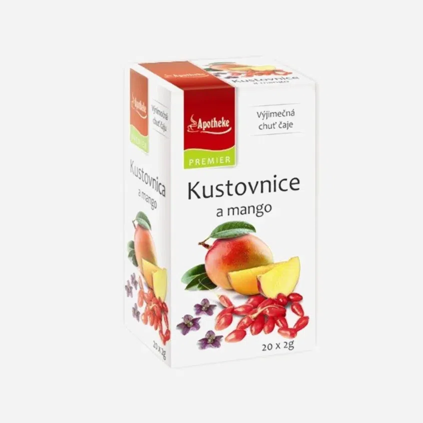 Čaj Kustovnica a mango sáčkov