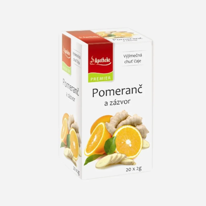 Čaj Pomaranč a zázvor 20 sáčkov